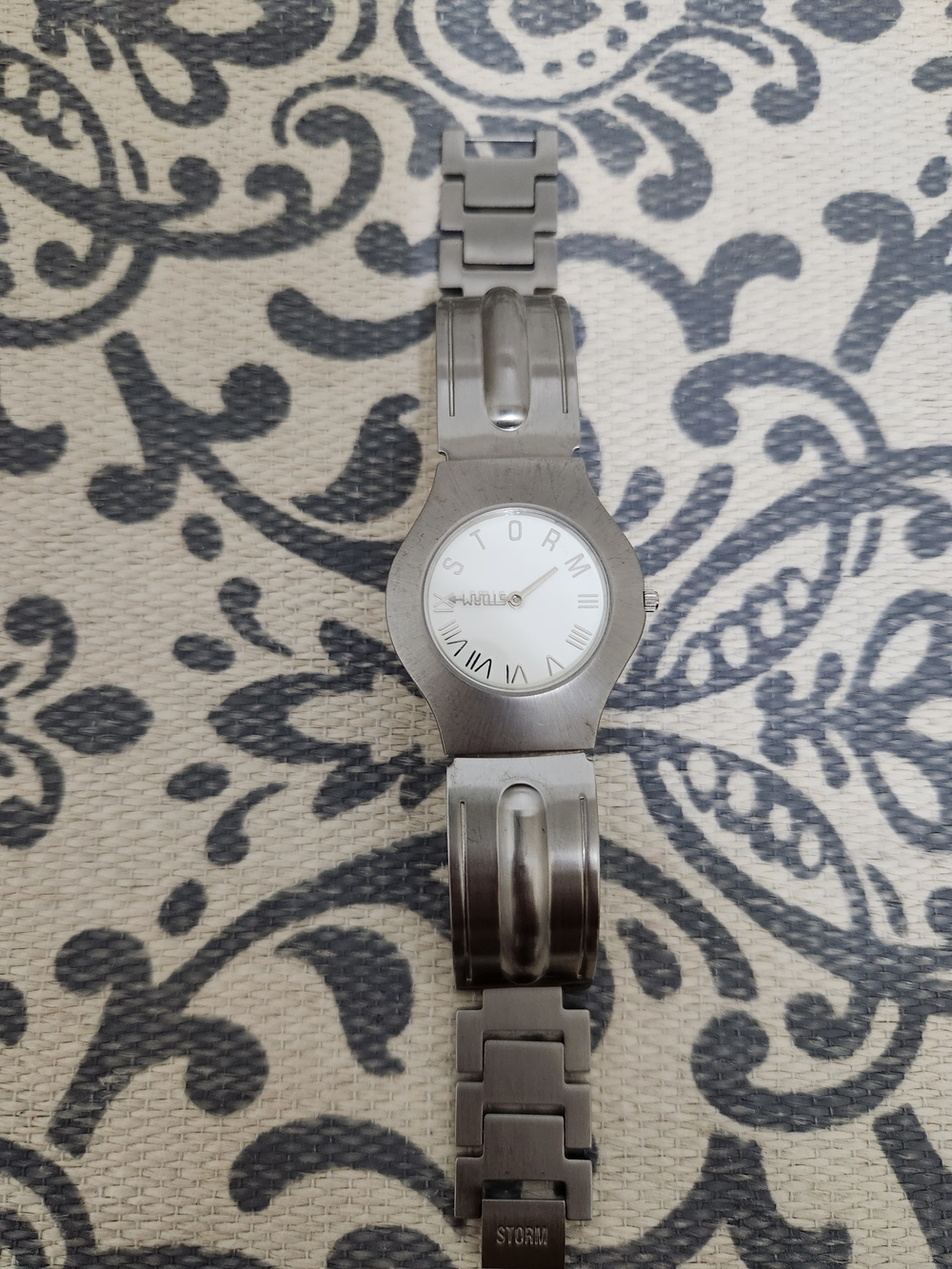 STORM Vintage Stainless Steel Bracelet Watch - Silver and White